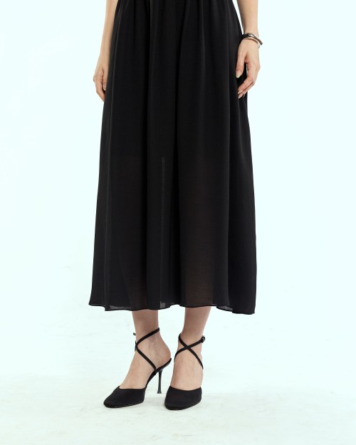 SIXDO Woven Flared Dress for Women